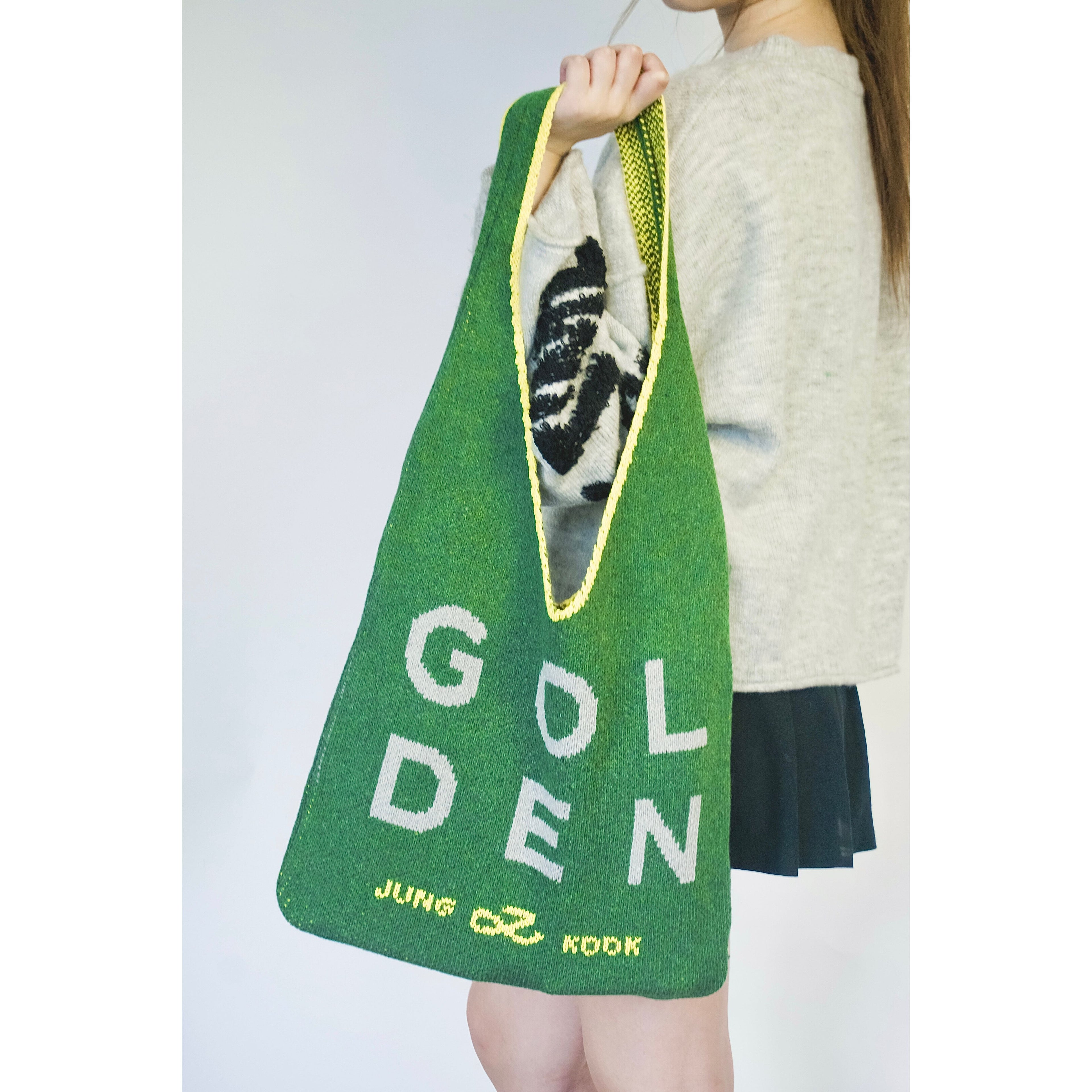 Golden Knit Tote