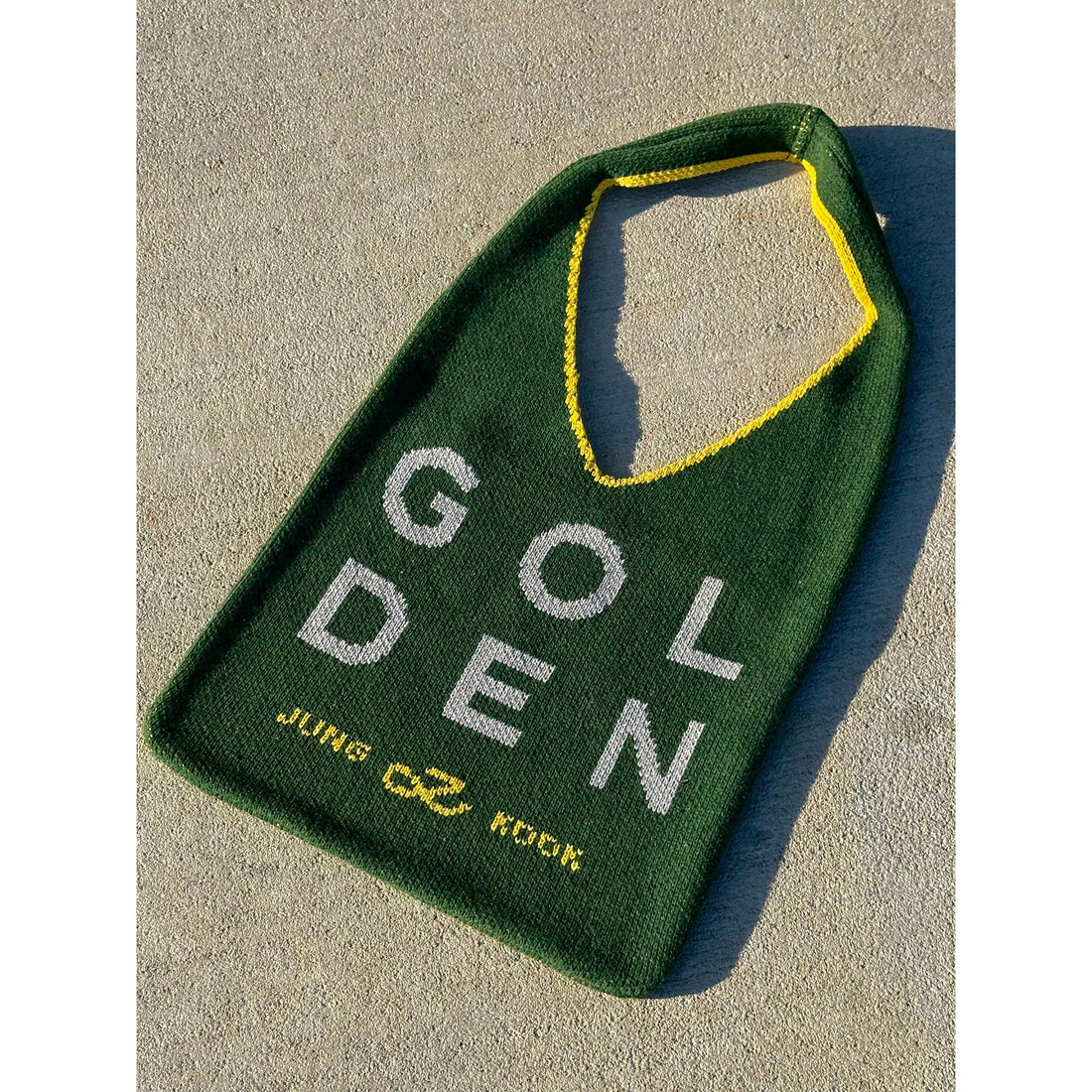 Golden Knit Tote